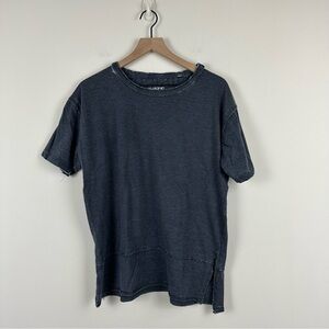 Royce Blue Side Slit T Shirt, L